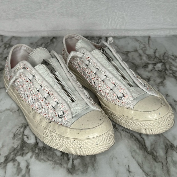 Converse Women's Chuck 70 OX Open Crochet Zip-Up Sneakers- Sz‎ 7 - Picture 1 of 11
